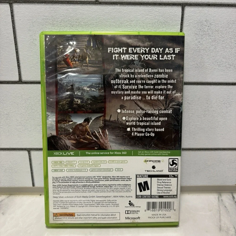 Dead Island Game of the Year Edition Platinum Hits Xbox 360 CIB Manual Tested